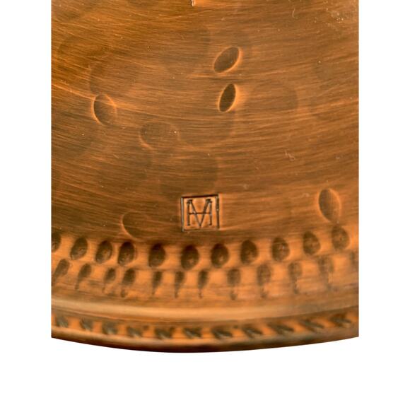 Handmade Salver Serving Flat Tray Platter Copper Made In Britain - Picture 3 of 5